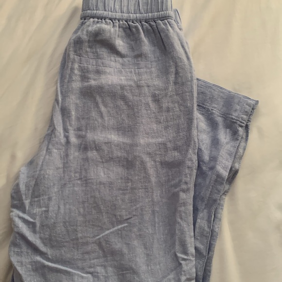 BNWOT - Reitmans Light blue wide leg linen pants - Small Petite - Picture 7 of 10